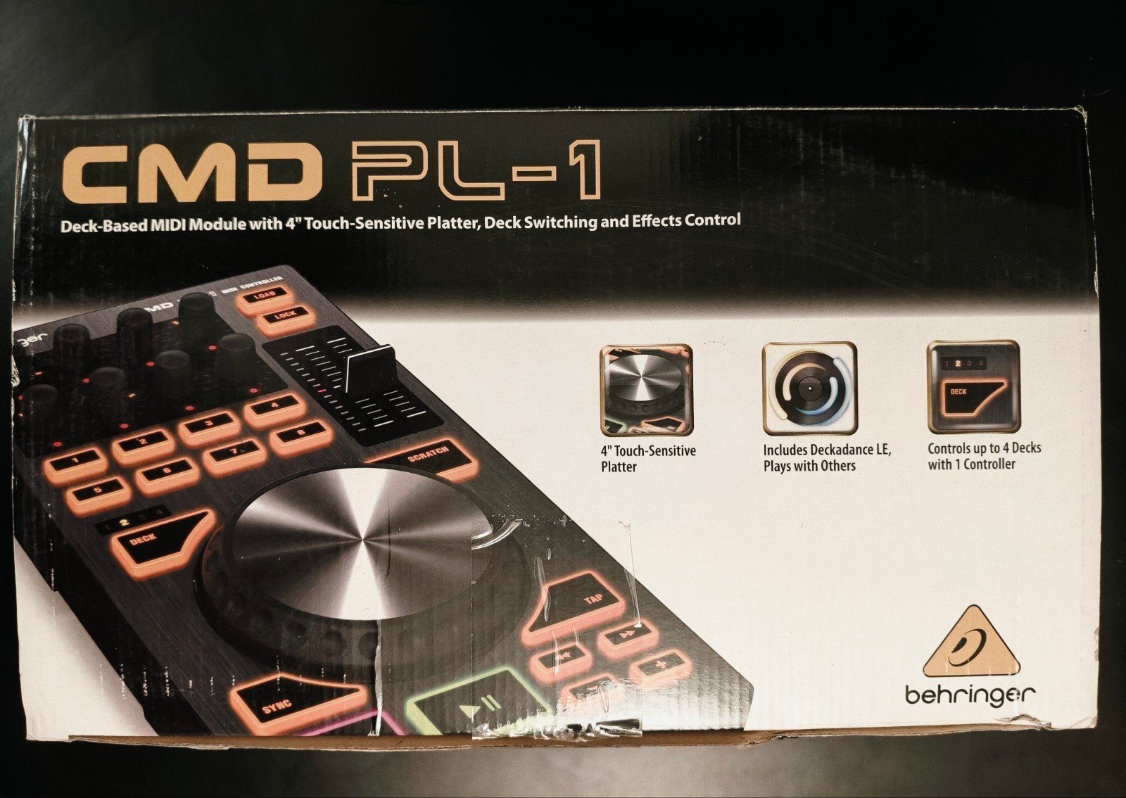 Behringer CMD PL-1  (2x 4-Deck DJ Controller), Ophalen of Verzenden, Zo goed als nieuw, Dj-set, Behringer