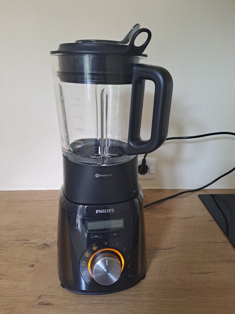 Philips ProBlend 6 Blender - Zwart,  veelzijdig en krachtig, Ophalen, Zo goed als nieuw, Blender