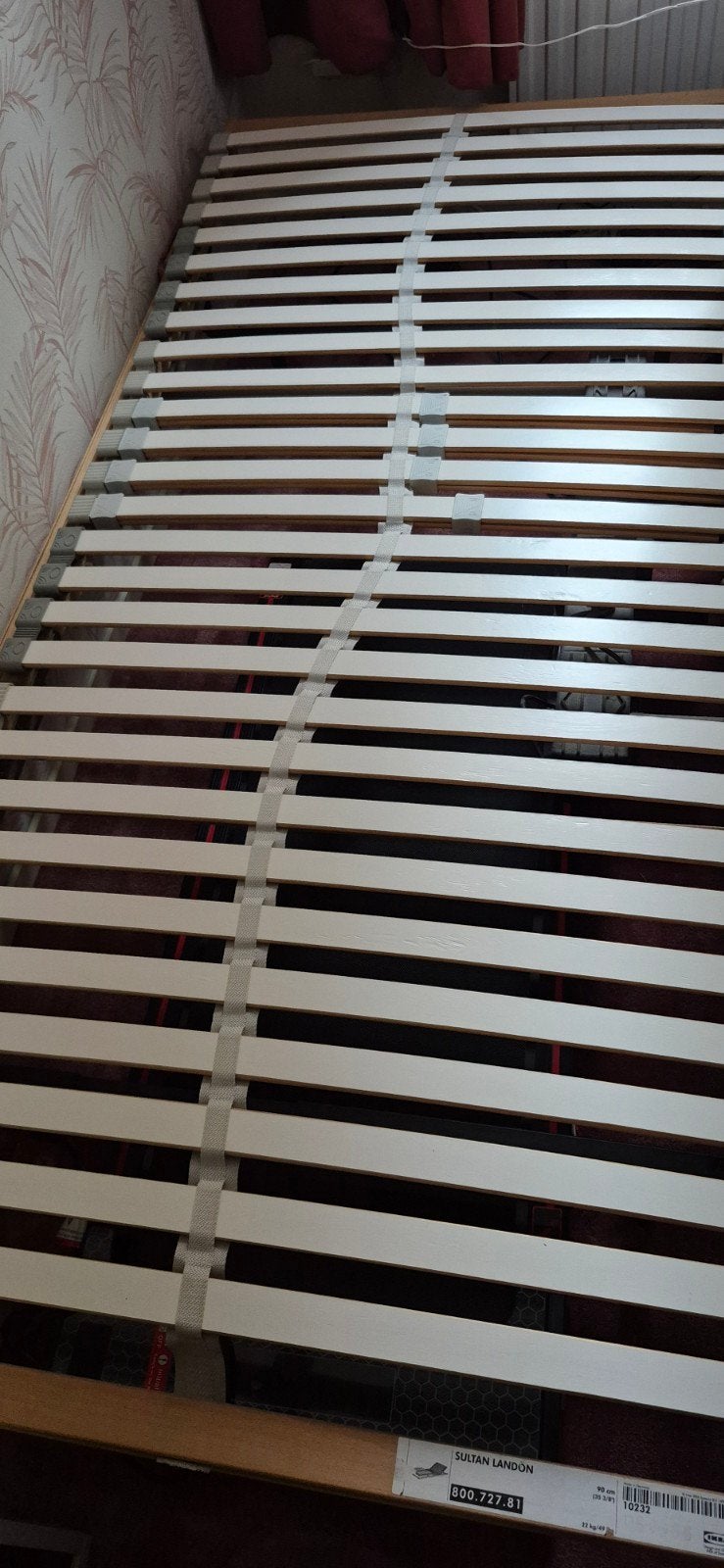 IKEA Sultan Landon elektrisch verstelbare bedbodem 90x200, Ophalen, 90 cm, Eenpersoons, 200 cm