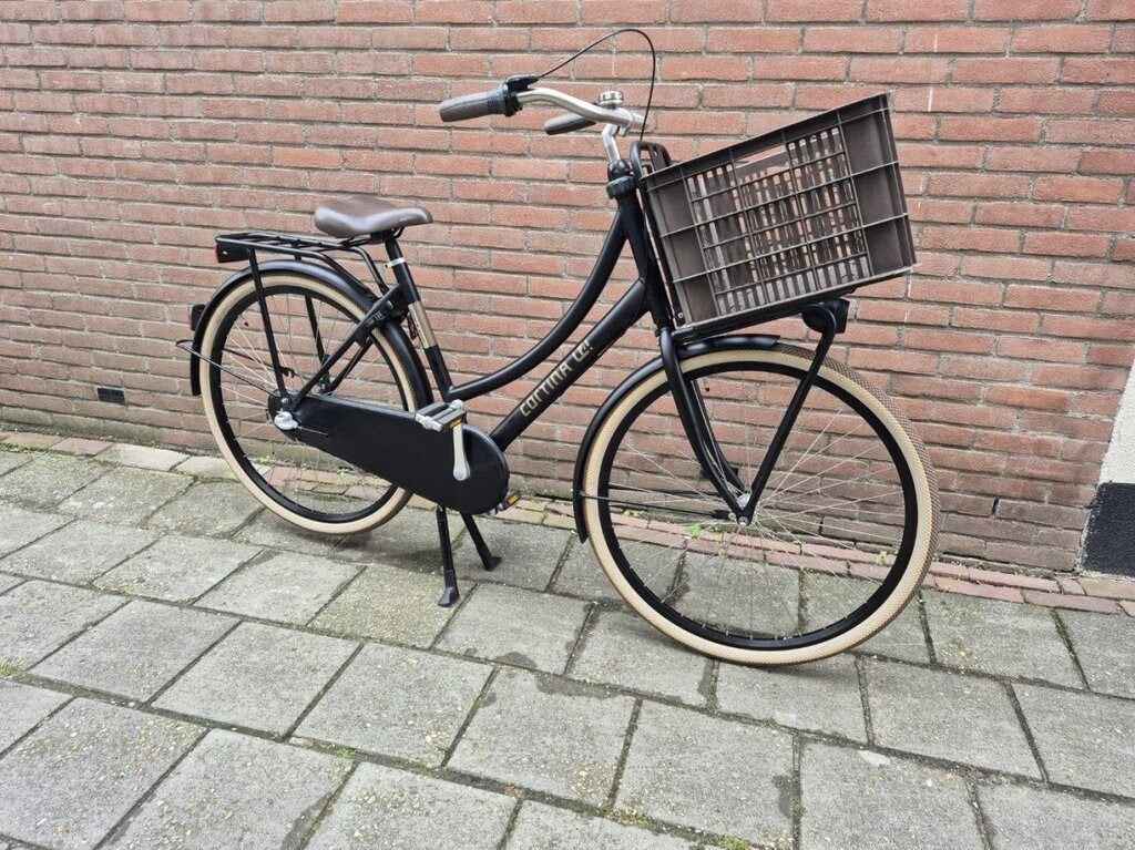 Cortina U4 3 versnellingen met Terugtraprem 50cm. Jet black, Fietsen en Brommers, Overige merken, Terugtraprem, Gebruikt, Versnellingen