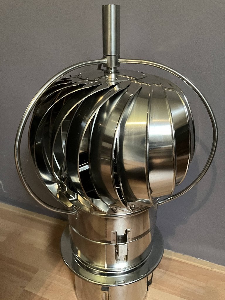 TURBOWENT RVS Draaikap 200 mm, Huis en Inrichting, Ophalen, Inbouw, Hout, Nieuw