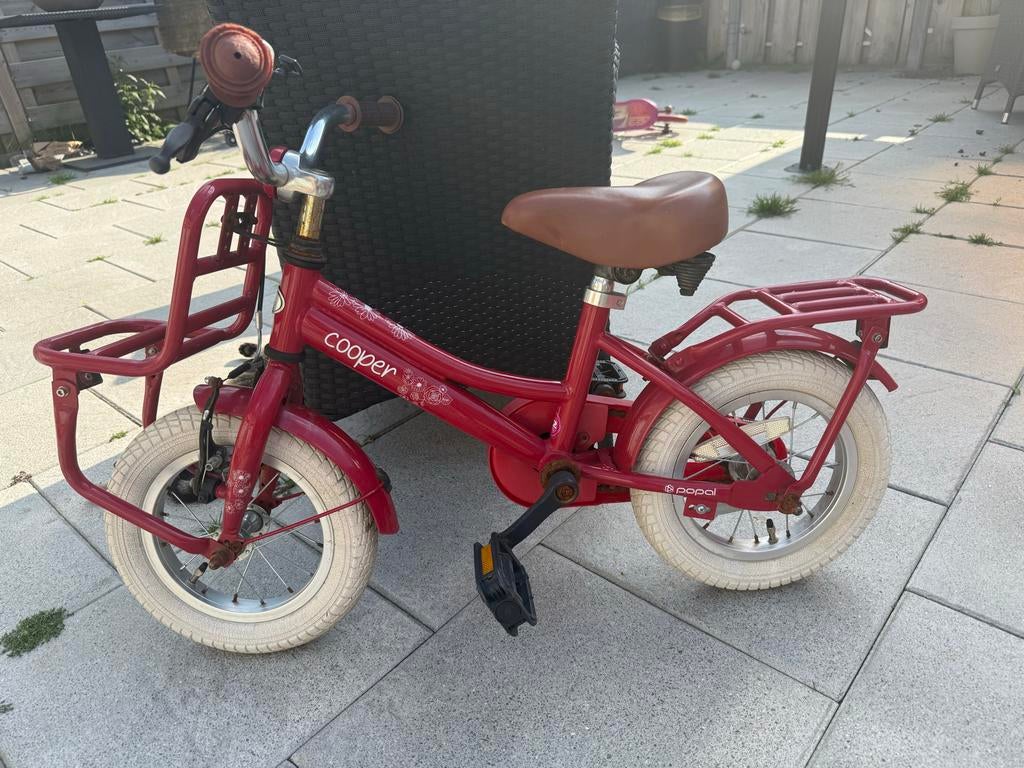 Popal Cooper kinderfiets, Fietsen en Brommers, Fietsen | Kinderfietsjes, Zo goed als nieuw, Minder dan 16 inch, Velgrem, Ophalen