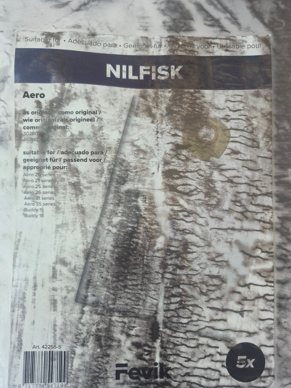 Nilfisk Aero stofzuigerzakken - 5 stuks nieuw!!, Witgoed en Apparatuur, Stofzuigers, Ophalen of Verzenden