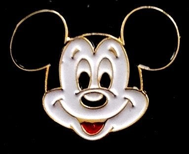 Mickey Mouse hoofd- pin, Verzenden, Nieuw, Figuurtje, Speldje of Pin