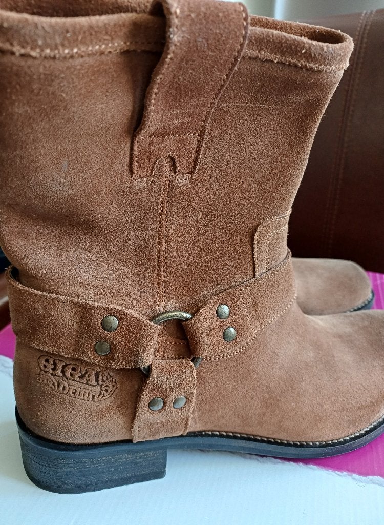 Dames boots maat 37,5  Western Nieuw Cognac ( Jool ), Bruin, Verzenden, Nieuw, Gigashoes
