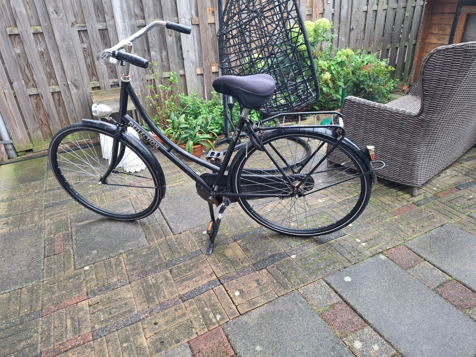 stations fiets dames opoe fiets, Fietsen en Brommers, Ophalen, Terugtraprem, Gebruikt, Versnellingen