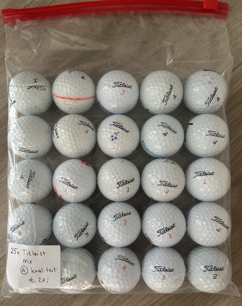 25x Titleist golfballen – gemengde modellen, Ophalen, Zo goed als nieuw, Bal(len), Overige merken