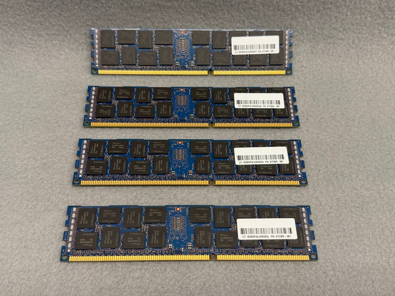 SK Hynix 16GB DDR3 RAM Geheugenmodules (4x), Computers en Software, Server, DDR3, Ophalen of Verzenden, Zo goed als nieuw