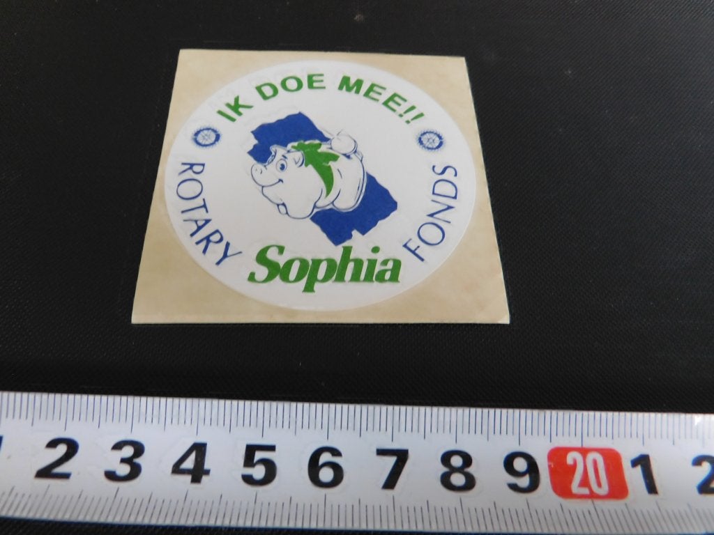 sticker Ik doe mee !! Sophia Rotary Fonds, Ophalen, Zo goed als nieuw