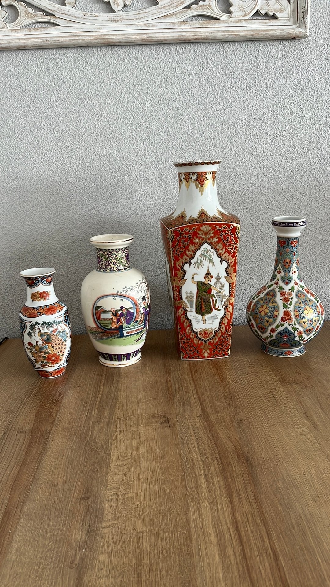 4 prachtige Chinese/Japanse vazen in een koop, Antiek en Kunst, Ophalen
