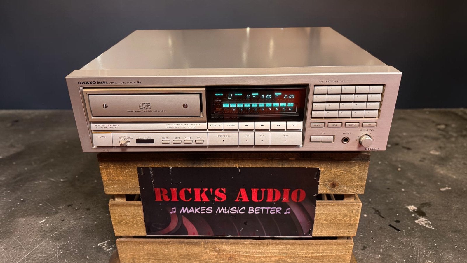 Onkyo Integra DX-6660 – High-End CD-speler – Nieuwe Laser, Overige merken, Refurbished, Ophalen of Verzenden, De Kempen 18 - BUDEL