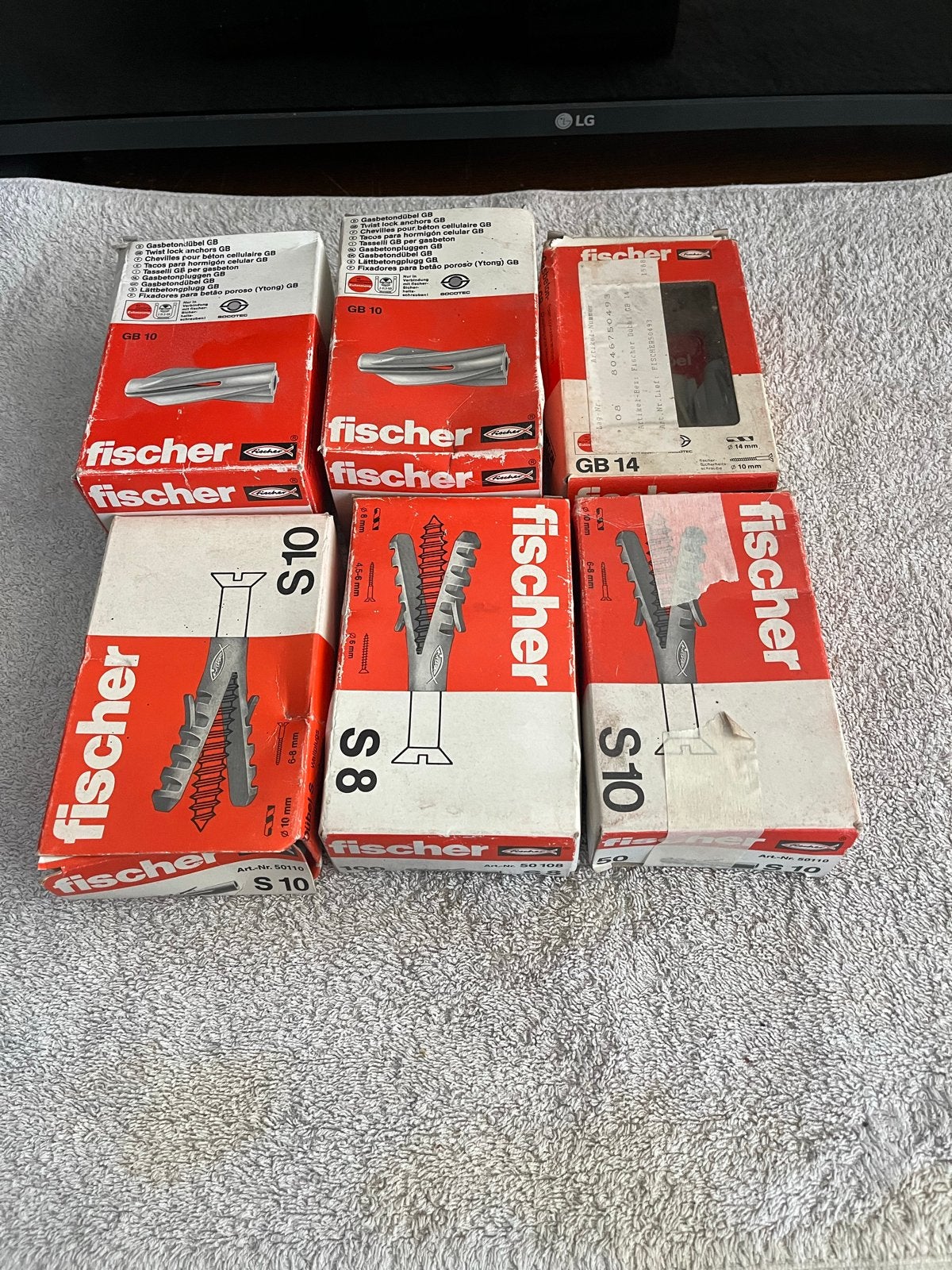 Fischer pluggen diverse maten, Ophalen of Verzenden, Gebruikt