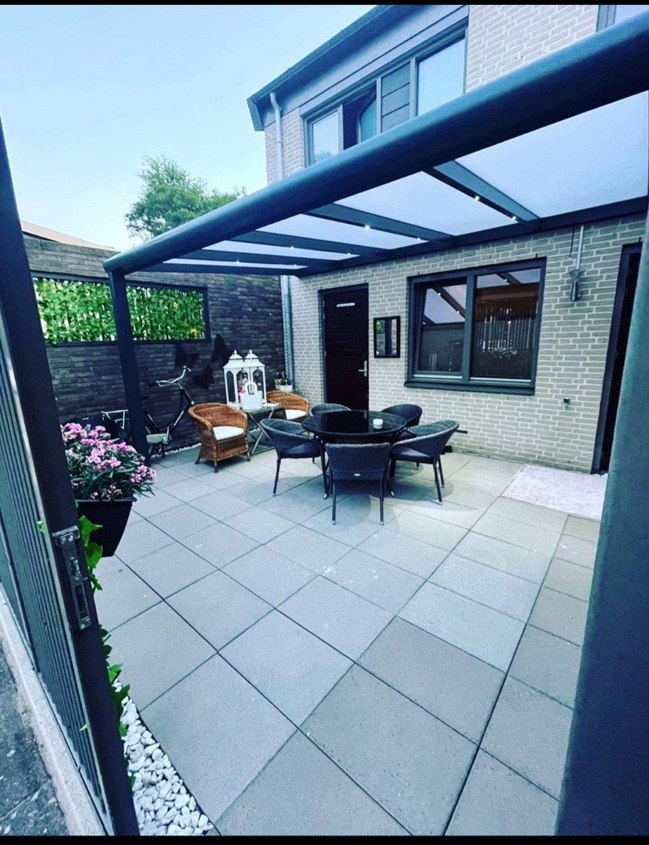 Luxe veranda's met glazen schuifpui inclusief montage, Tuin en Terras, Overkappingen, Ophalen, Nieuw, Veranda