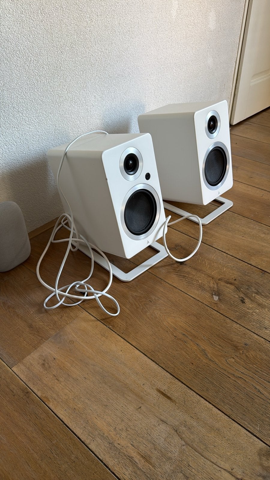 Argon Audio Actieve Speakers - Wit (met afstandsbediening), Overige merken, Ophalen of Verzenden, Zo goed als nieuw, Boekenplank luidspreker