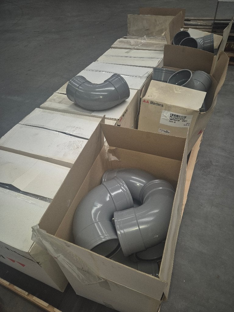 Martens PVC bochten 160 mm, 87, 2x mof (DW/SN8, Ophalen, Bochten, Pvc, Nieuw
