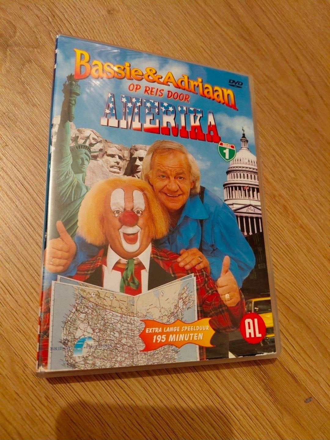 Bassie en Adriaan Reis door Amerika deel 1 dvd., Cd's en Dvd's, Gebruikt, Alle leeftijden, Tv-serie, Ophalen of Verzenden