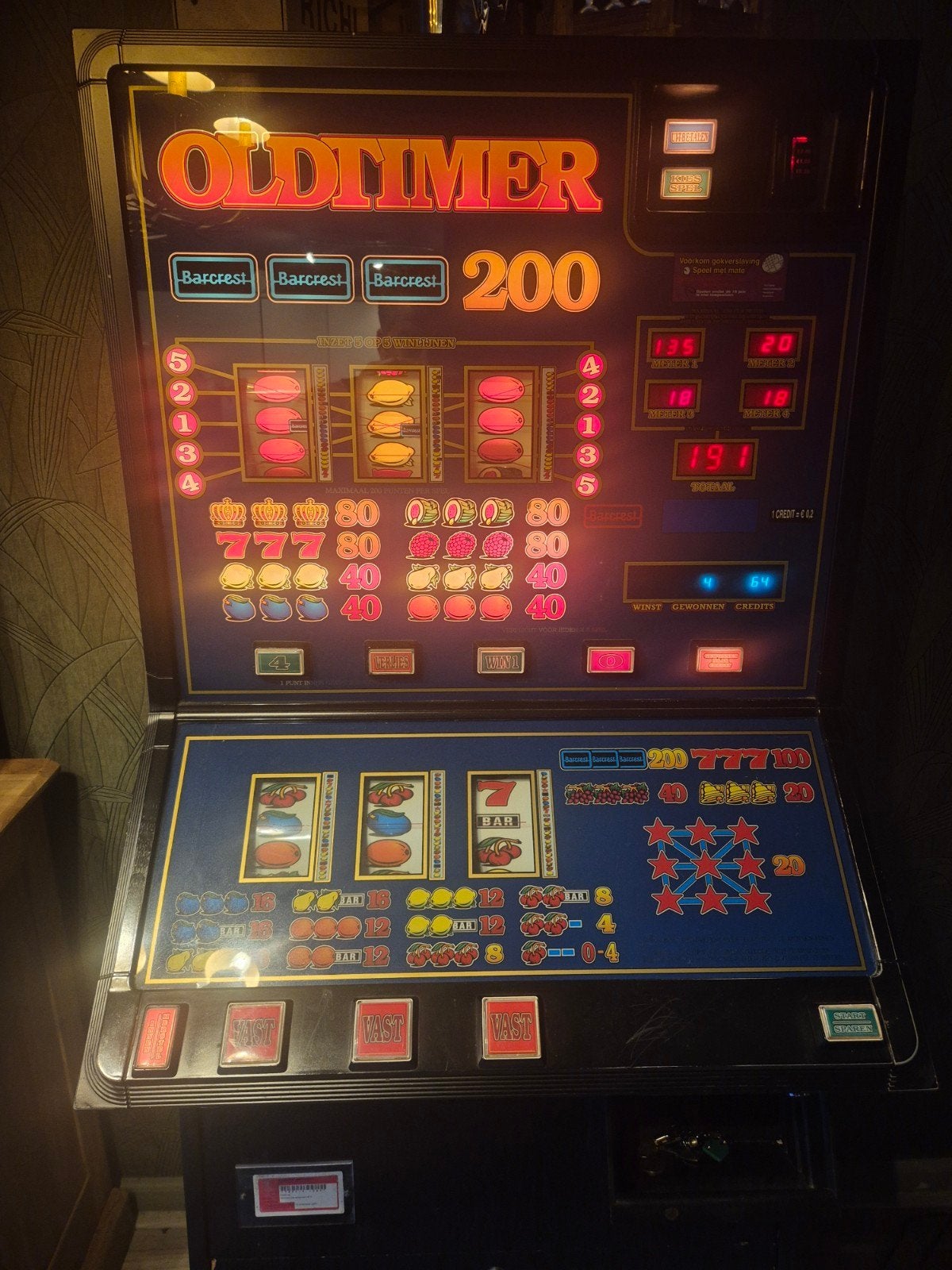 oldtimer 200 gokkast, Verzamelen, Automaten | Gokkasten en Fruitautomaten, Euro, Ophalen, Gebruikt