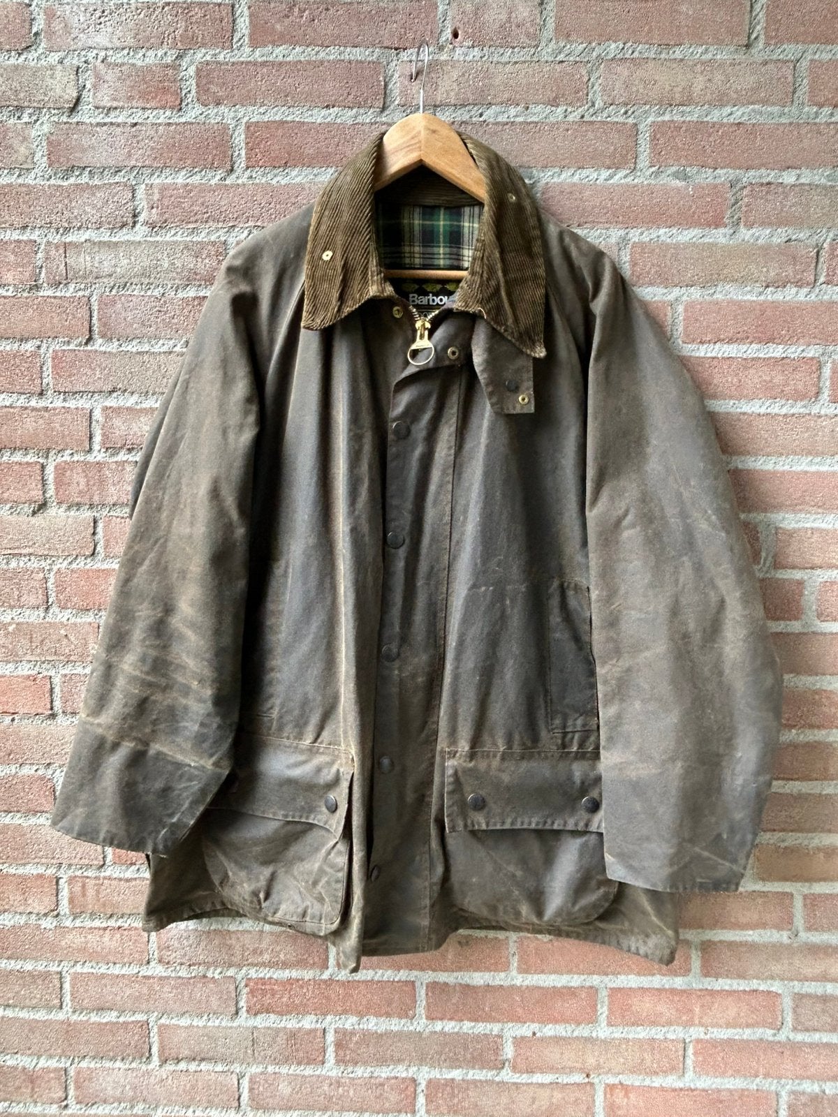 Barbour Moorland Waxjas Jack Outdoor Jacht Made England 48, Ophalen of Verzenden, Zo goed als nieuw, Maat 48/50 (M), Groen