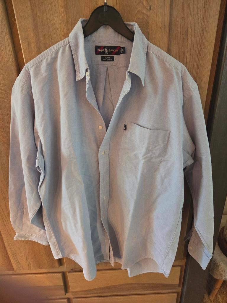 Ralph Lauren Blake overhemd maat L, Blauw, Ralph Lauren, Ophalen of Verzenden, Zo goed als nieuw