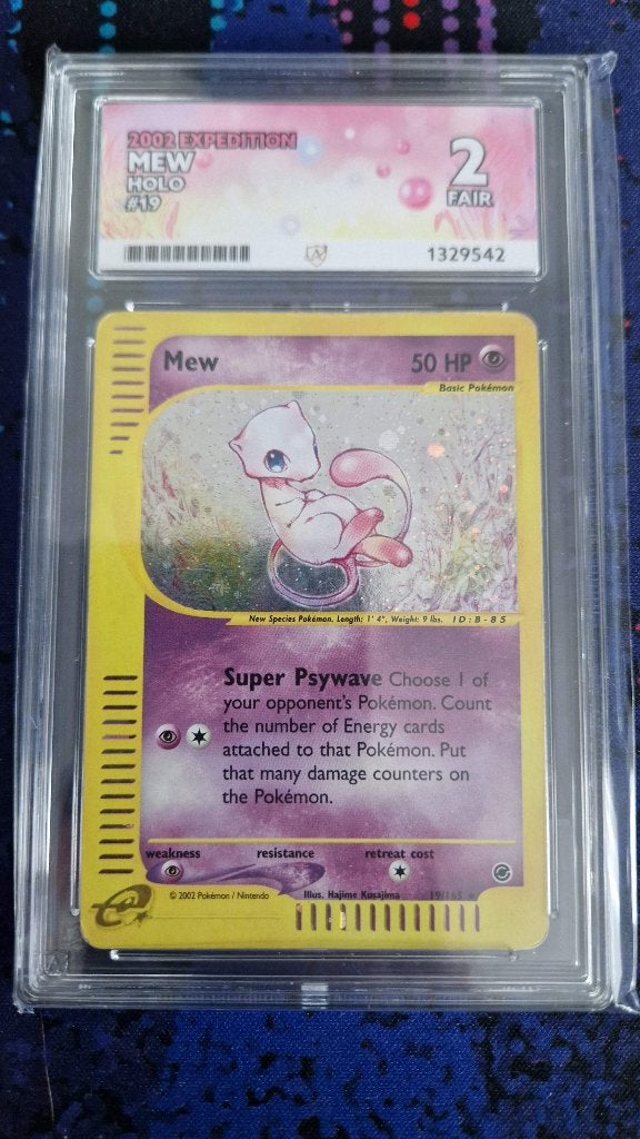 Holo Mew 19/165 ACE 2 Expedition Base Set, Hobby en Vrije tijd, Verzamelkaartspellen | Pokémon, Ophalen of Verzenden, Gebruikt