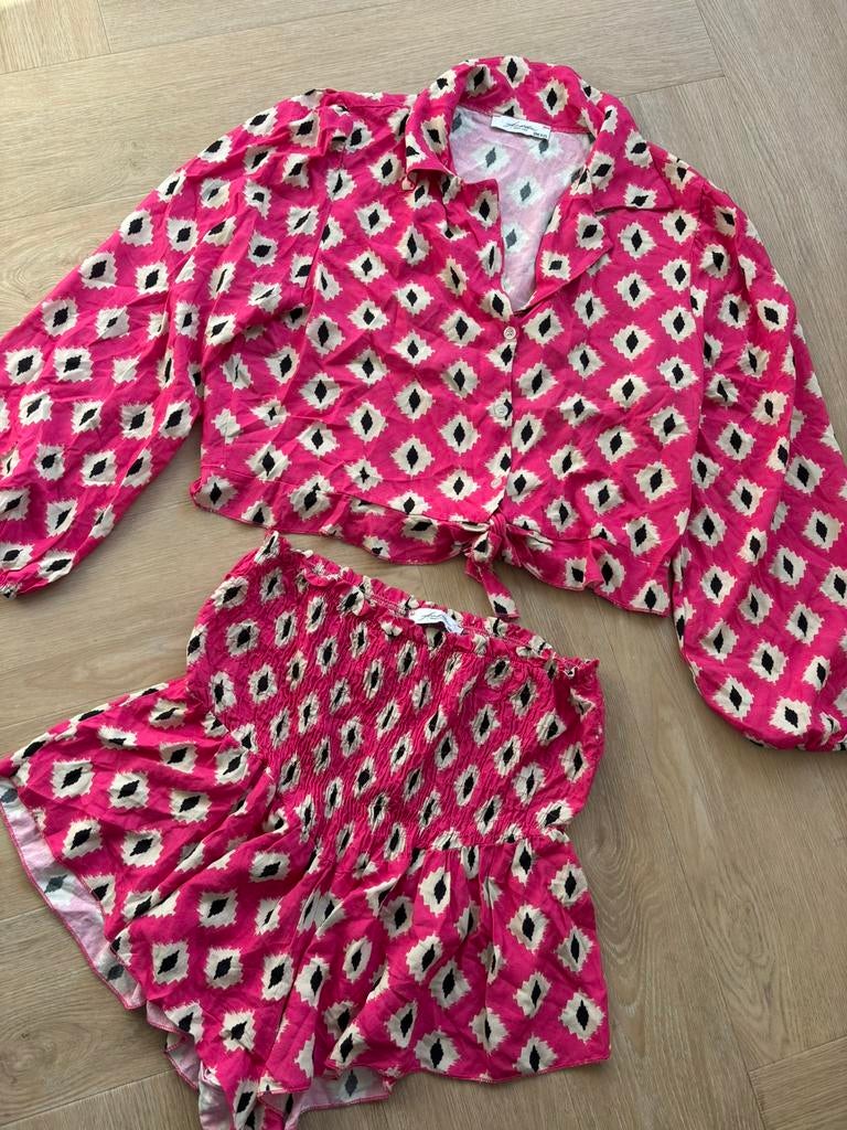 Ambika zomerse set- korte broek en top maat 36, Ophalen of Verzenden, Zo goed als nieuw, Maat 36 (S)
