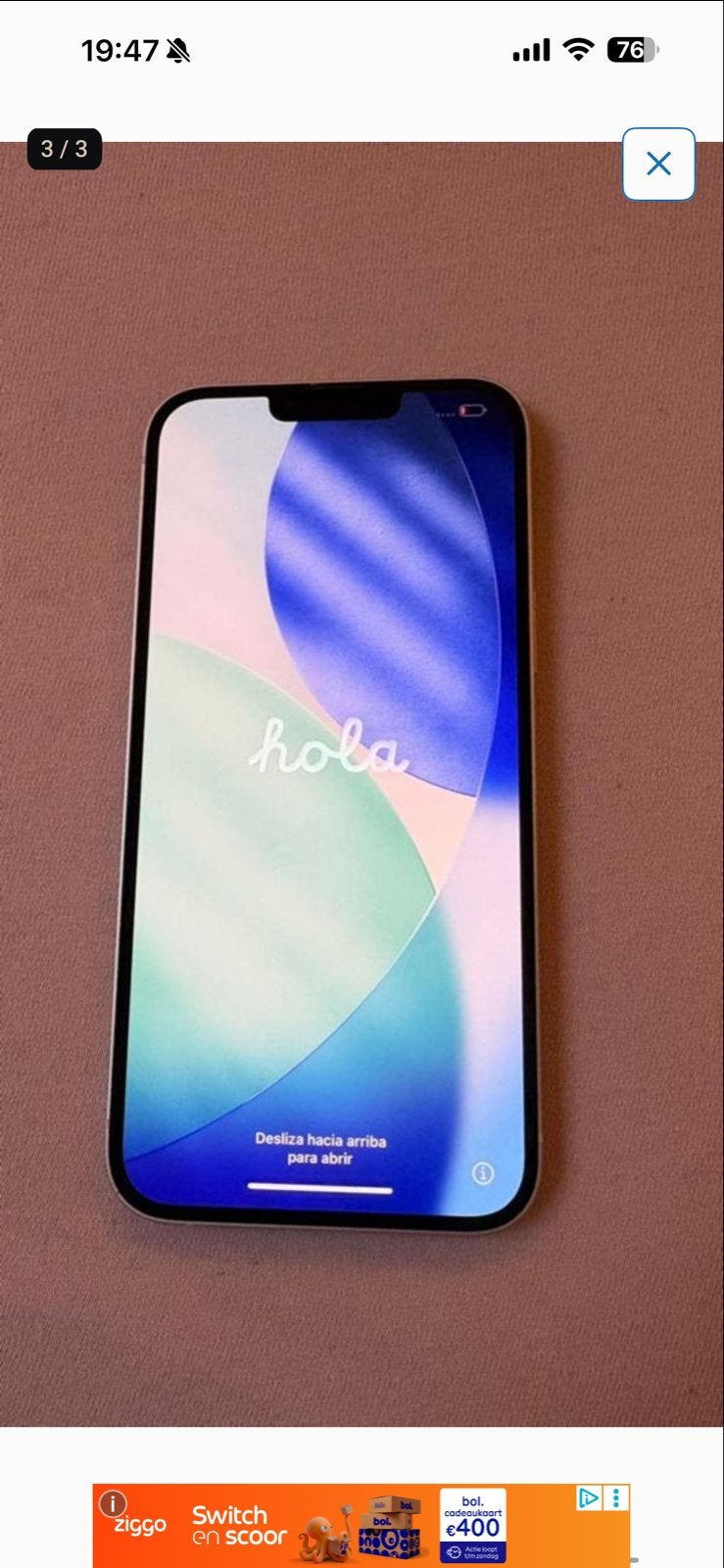 iPhone 14 Plus Wit 128GB - Lichte krassen op scherm, Telecommunicatie, Mobiele telefoons | Apple iPhone, IPhone 14 Plus, Verzenden