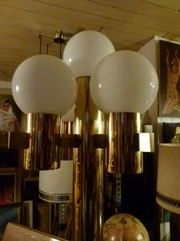 vintage staande lamp Hans agne Jakobsson, Ophalen, 100 tot 150 cm, Zo goed als nieuw, Glas
