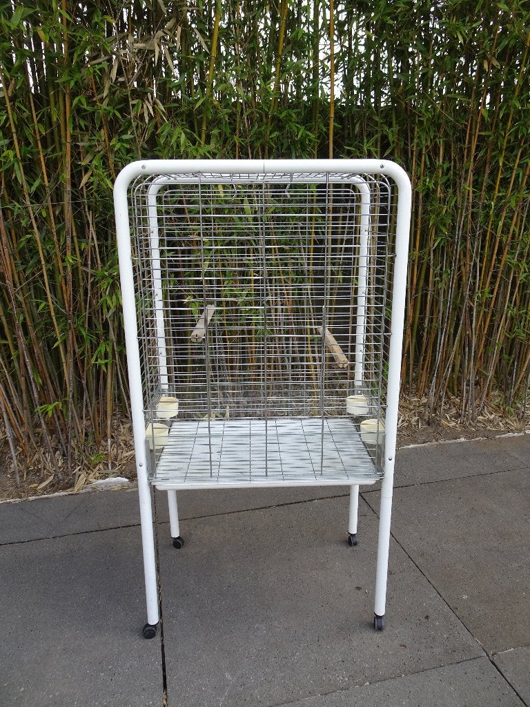 papegaaienkooi, Dieren en Toebehoren, Vogels | Hokken en Kooien, Ophalen, Gebruikt, Metaal, Vogelkooi