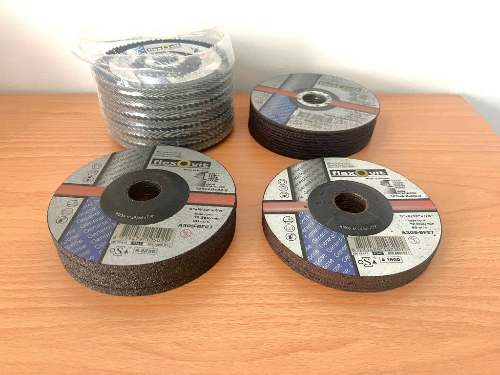 Partij Flexovit slijpschijven 125 mm NIEUW!, Ophalen of Verzenden, Nieuw, Minder dan 700 watt, Overige typen