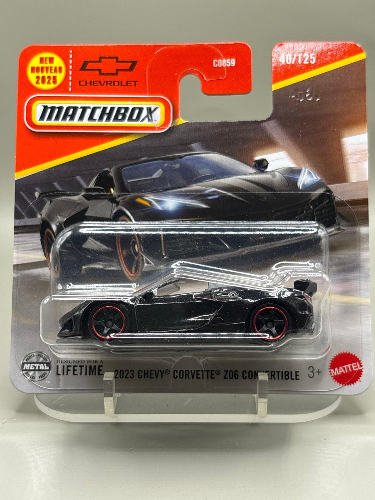 Matchbox 2023 Chevy Corvette Z06 Convertible Zwart