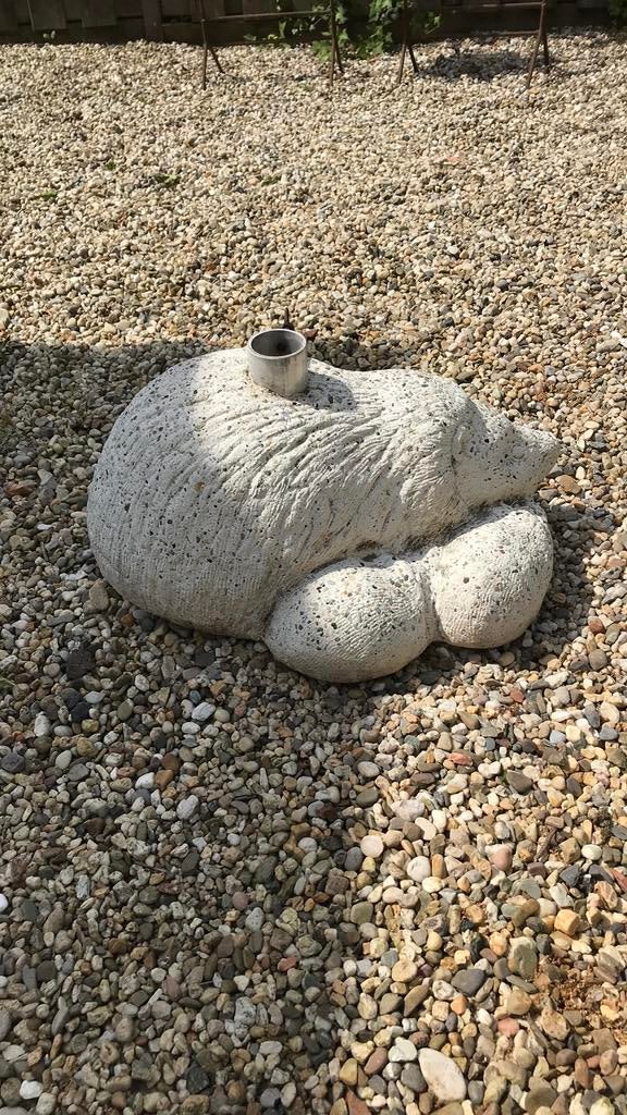 Parasol-droogmolen/standaard in de vorm van egel, Tuin en Terras, Ophalen, Zo goed als nieuw
