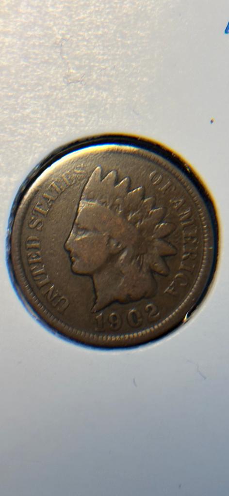 Mooie 1 cent / penny 1902 uit USA, Ophalen of Verzenden, Noord-Amerika, Losse munt