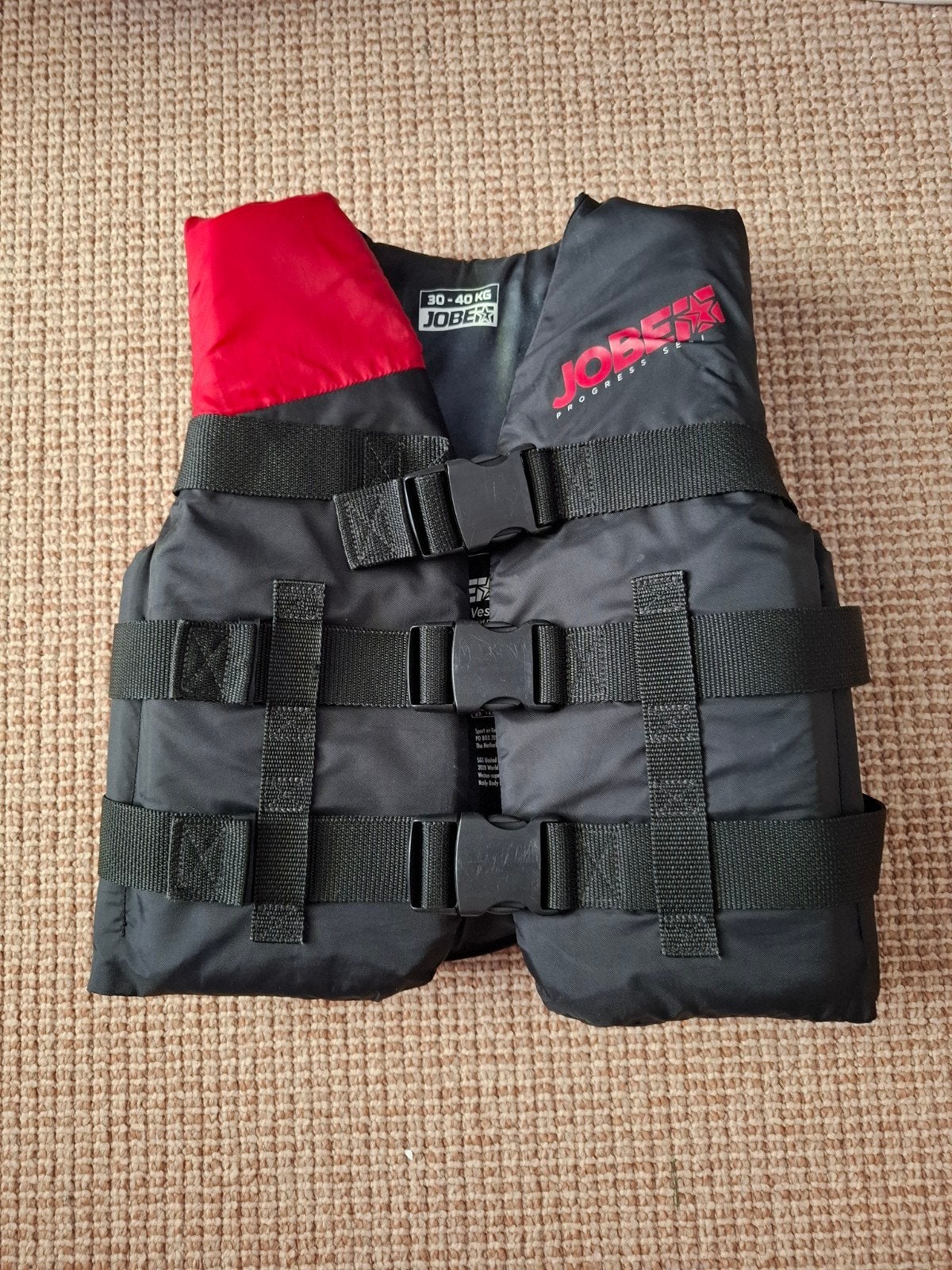 Jobe Progress Nylon Vest Youth zwemvest 30-40 kg, Watersport en Boten, Kind, Zo goed als nieuw, Reddingsvest of Zwemvest, Jobe
