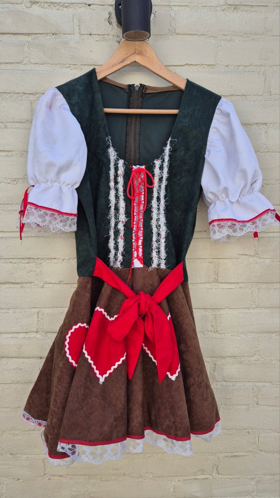 Oktoberfest Carnaval Dirndl Jurk Maat 38, Maat 38/40 (M), Carnaval, Ophalen of Verzenden, HiHi mode