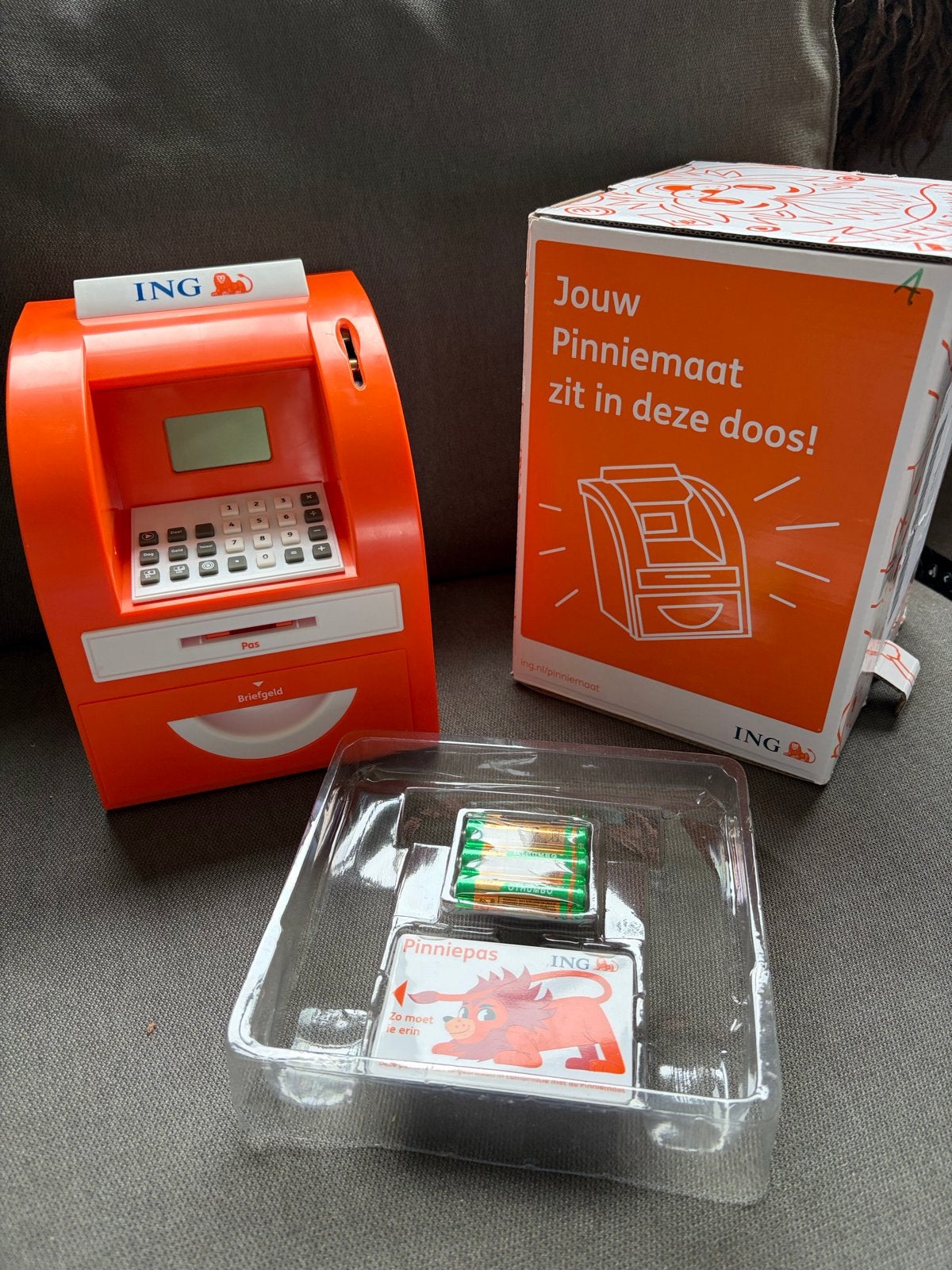 ING Pinniemaat spaarpot - Nieuw in doos, Verzenden, Nieuw