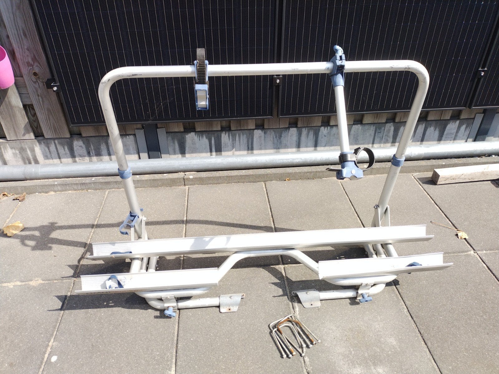 Opklapbare fietsendrager voor 2 fietsen (dissel), Ophalen, 2 fietsen, Gebruikt
