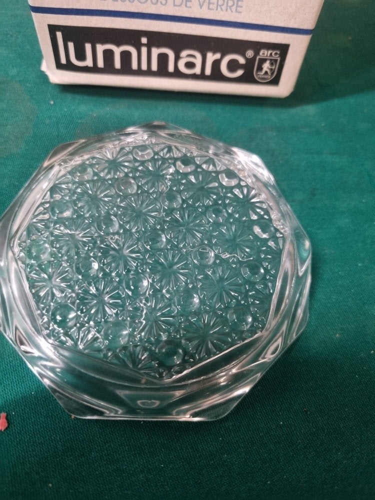 onderzetters luminarc 6x glas, Ophalen of Verzenden, 'T Olde Gre-j, Info@toldegrej.nl, Endepoelstraat 20f Didam