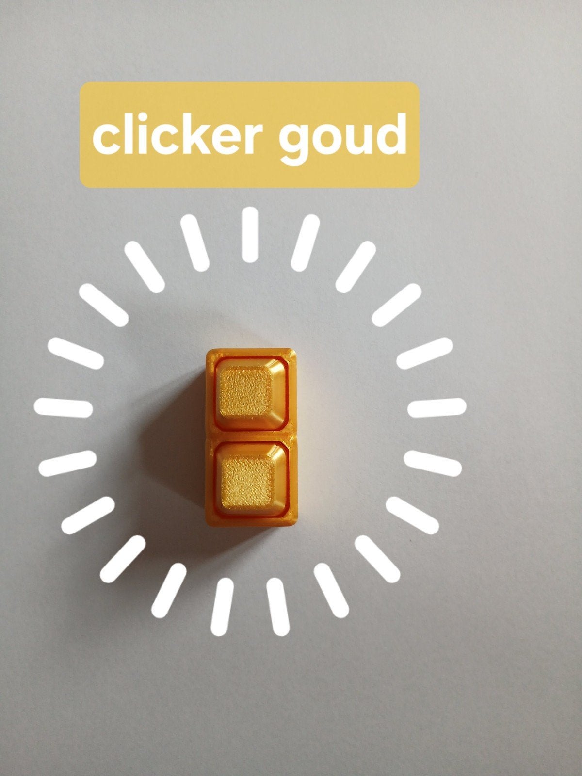fidget clicker goud, Verzamelen, Verzenden, Nieuw