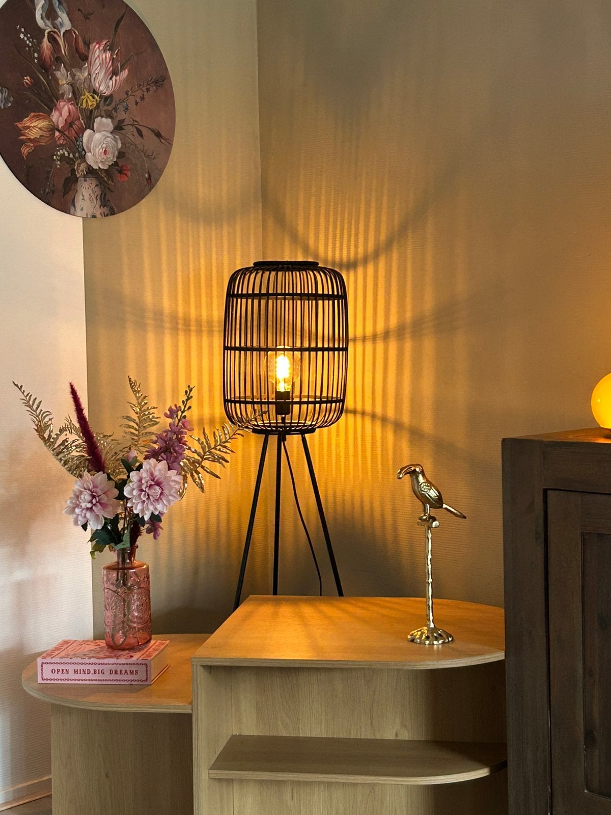 Zwarte lamp, Ophalen, Zo goed als nieuw, Minder dan 100 cm