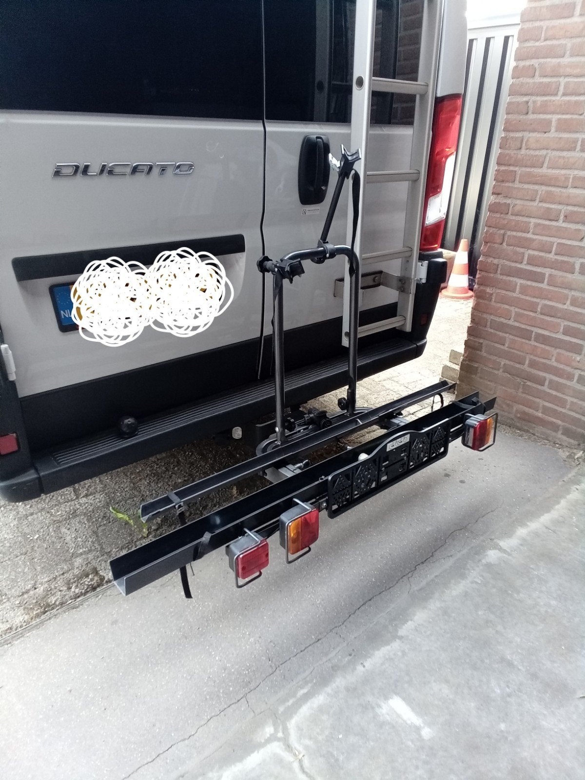 stevige fietsdrager, Auto diversen, Ophalen, 2 fietsen, Gebruikt, Trekhaakdrager