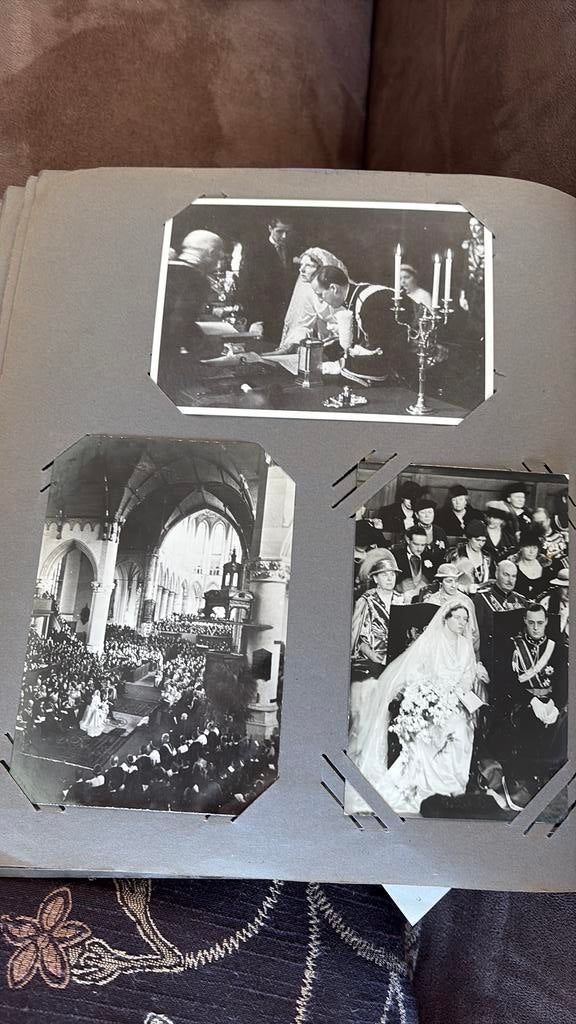 3 oude foto kaarten juliana huwelijk, Ophalen of Verzenden, Zo goed als nieuw, Kaart, Foto of Prent