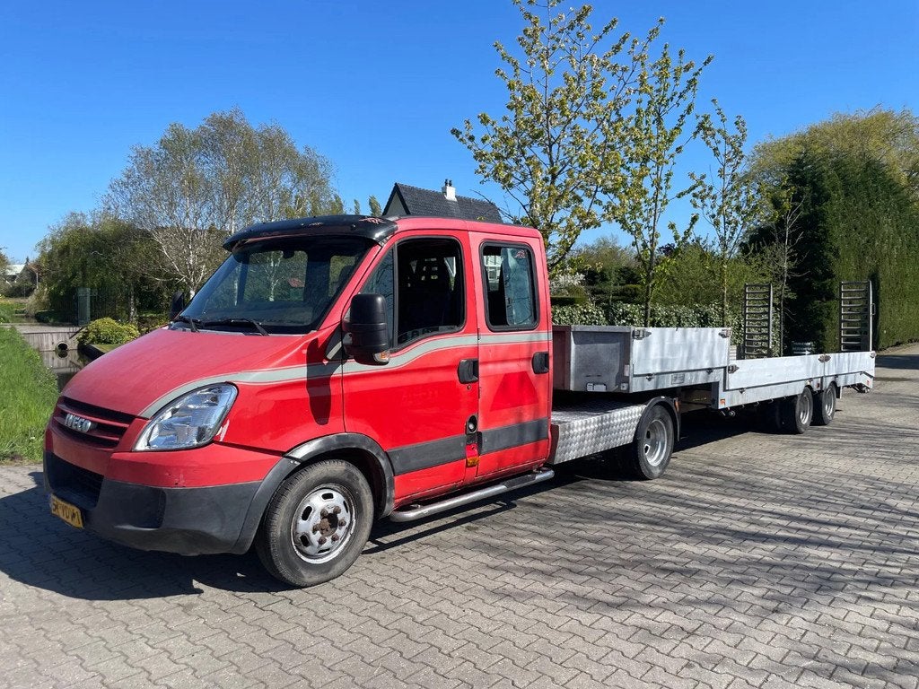 Iveco 35C 10 TON BE Combi Veldhuizen oplegger (bj 2007), Auto's, 4 cilinders, Iveco, 7 stoelen, Bedrijf