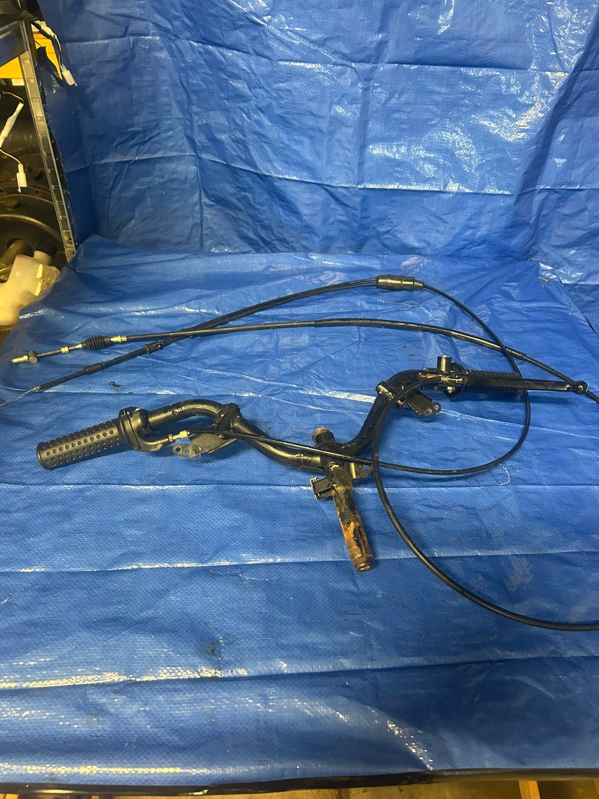 Compleet piaggio zip stuur gaskabel~achterrem zip h2o, Fietsen en Brommers, Ophalen of Verzenden, Zo goed als nieuw, Piaggio