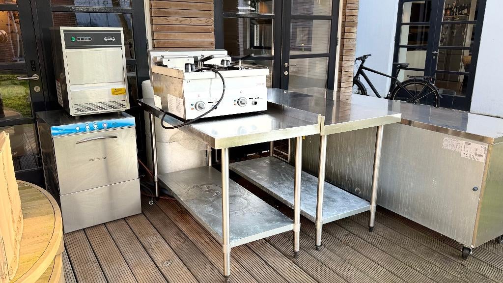 Set Professionele Horeca Keukenapparatuur -, Ophalen, Gebruikt, Fornuis, Frituur en Grillen