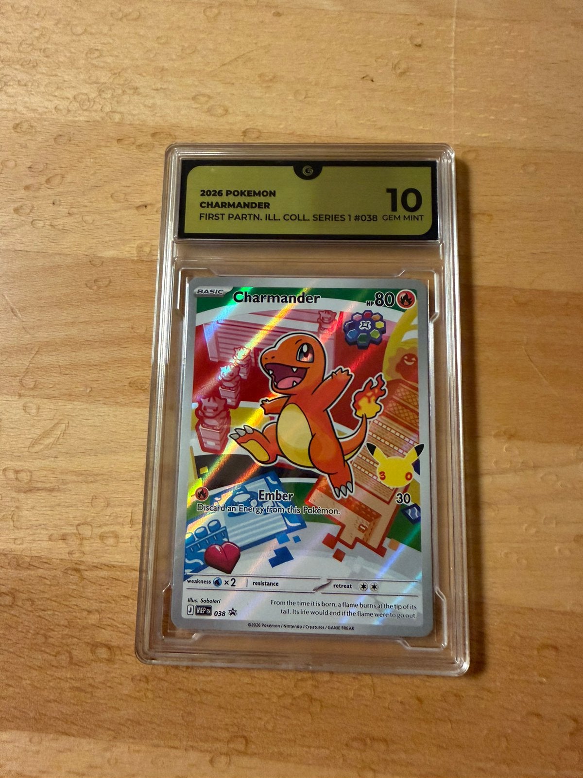 Charmander MEP 038 black star, Ophalen of Verzenden, Nieuw, Losse kaart, Foil