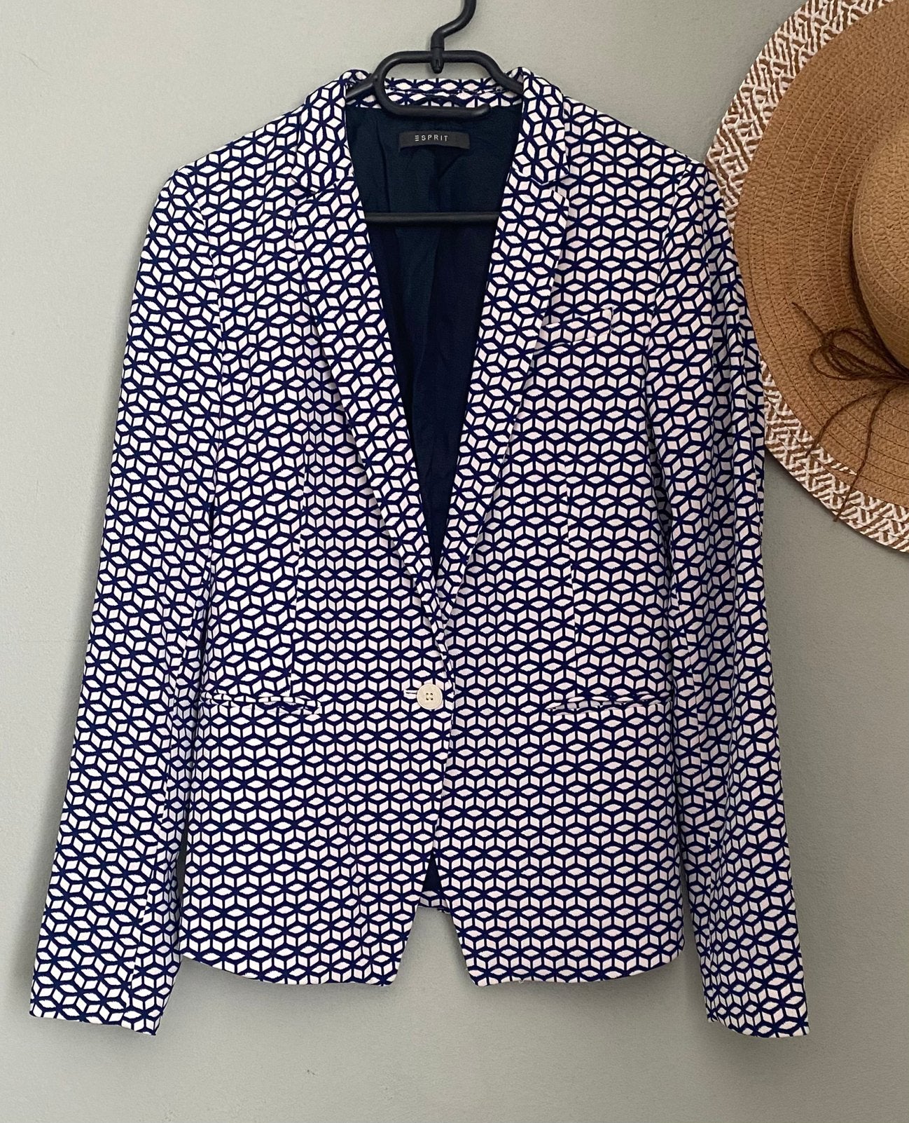 Zgan gevoerde blazer van ESPRIT..mt:36, B, Maat 36 (S), Verzenden, Blauw