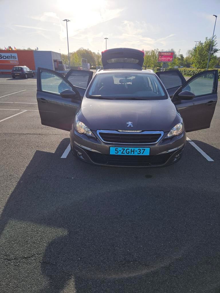 TAXI KLAAR !!!!!  Peugeot 308 1.6 E-hdi 88 KW SW 2014 Grijs, Auto's, Voorwielaandrijving, 680 kg, 4 cilinders, Origineel Nederlands