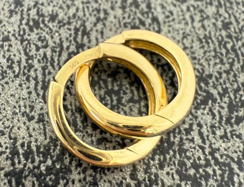 Prachtige 14 karaats gouden creolen, Ophalen of Verzenden, Nieuw, Goud