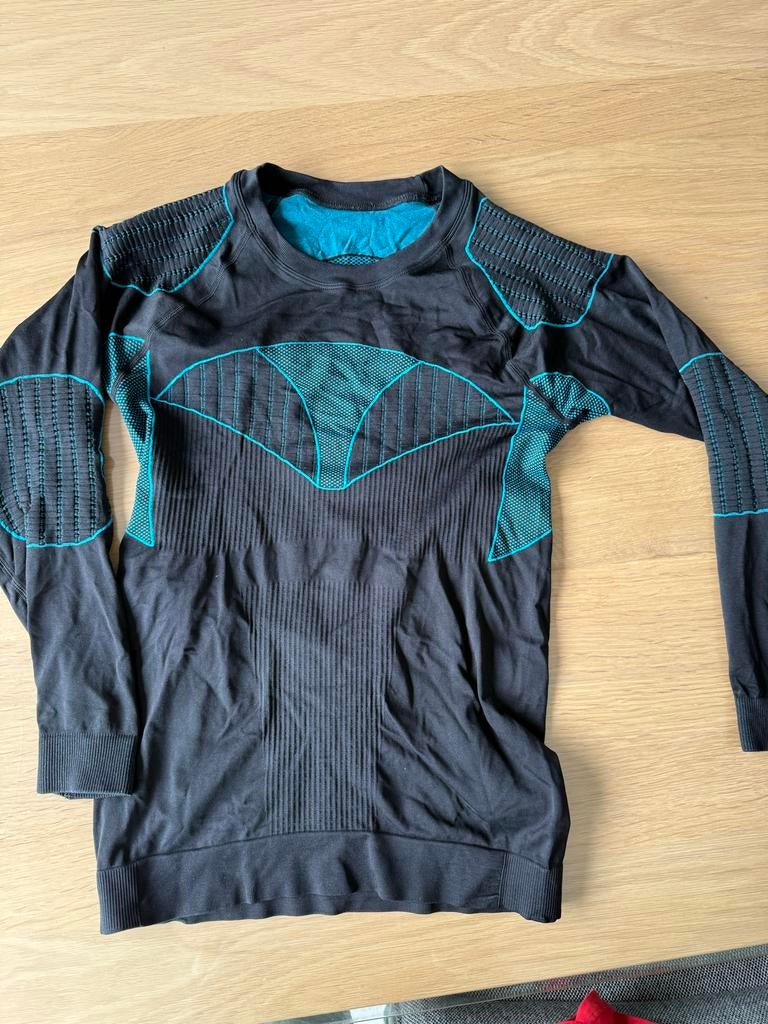 Crivit Ski Thermoshirt Dames Maat M Zwart/Turquoise, Zwart, Overige typen, Zo goed als nieuw, Ophalen