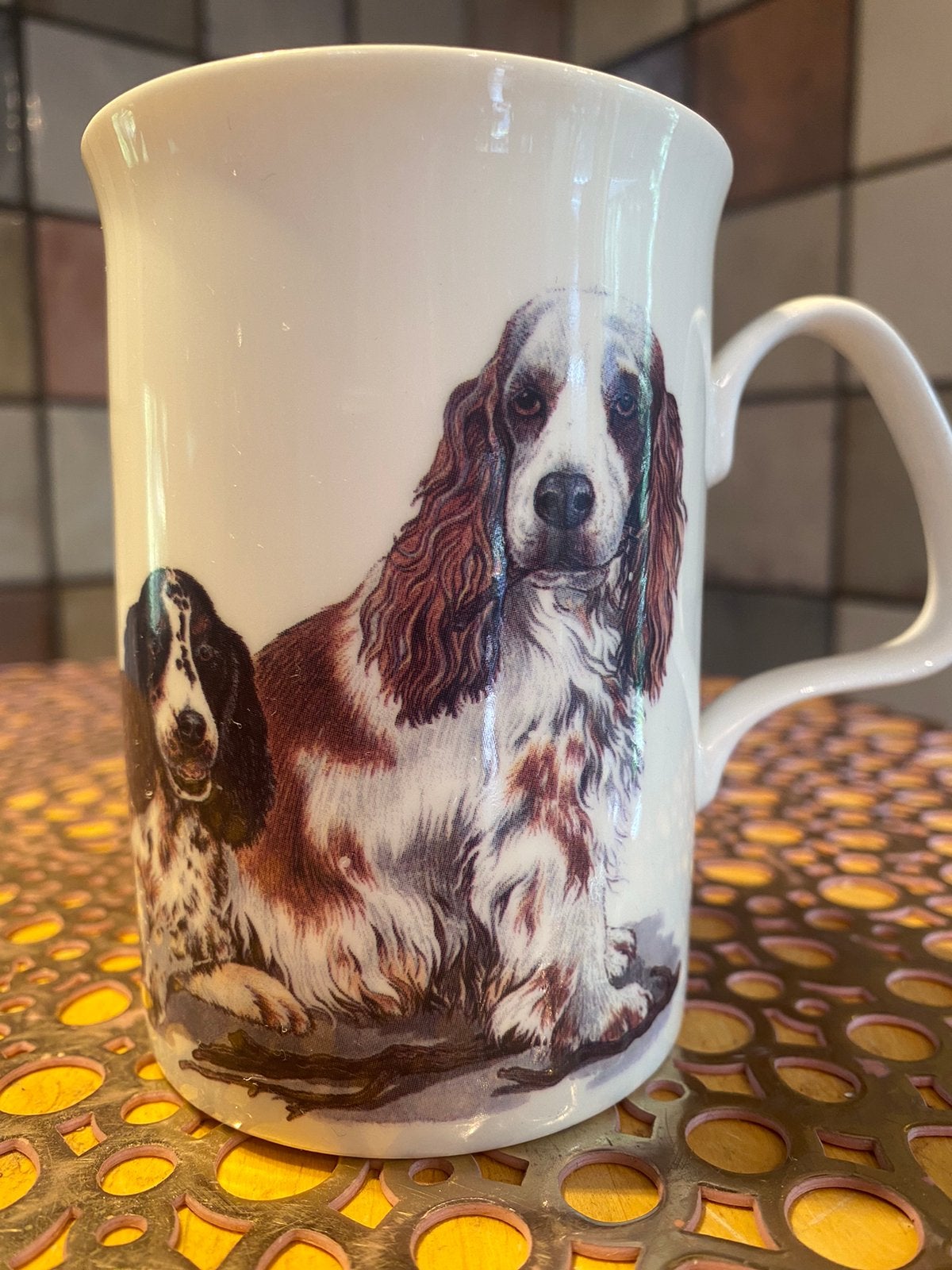 Roy Kirkham,design mok,Dog lovers,Fine Bine China,England, Ophalen of Verzenden